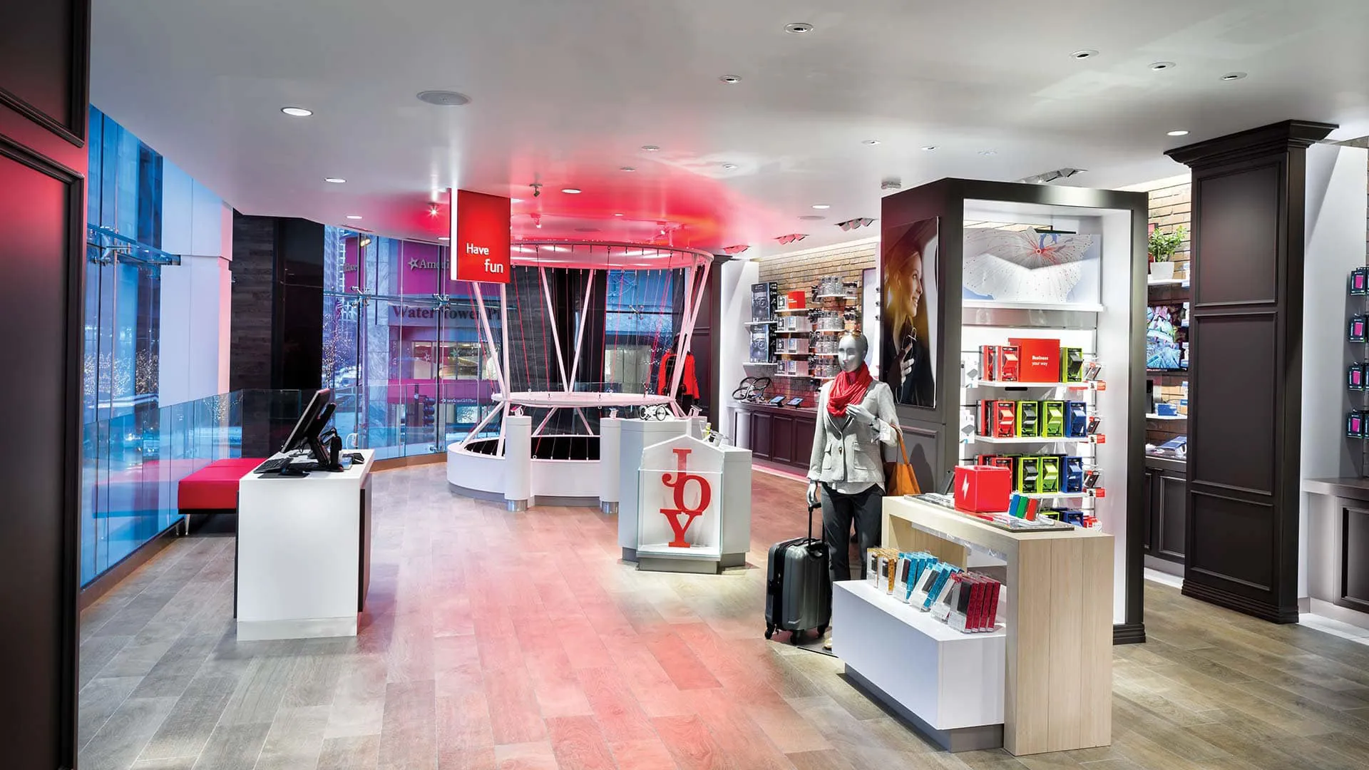Inside a Verizon store