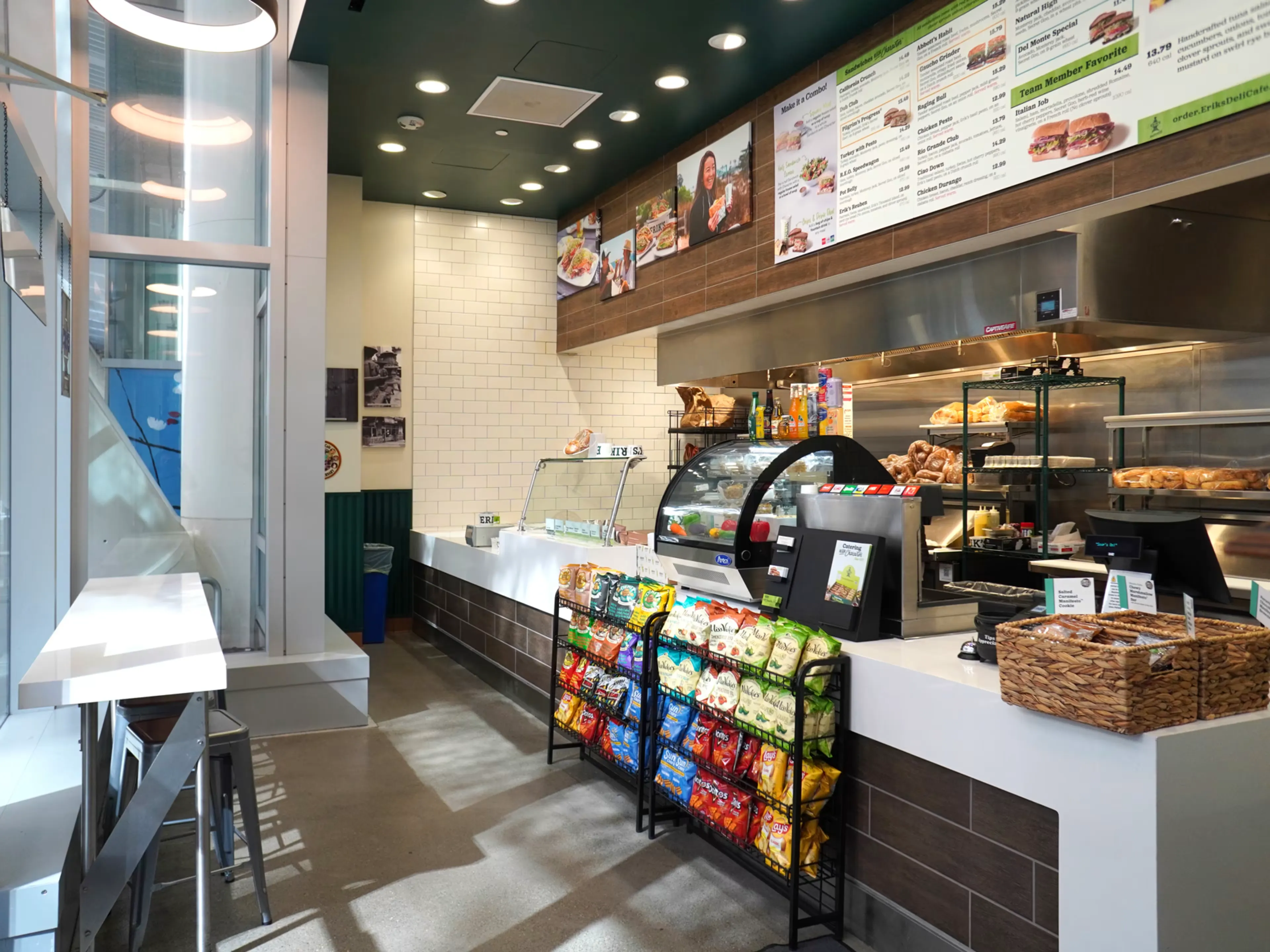 Inside an Erik's DeliCafé location