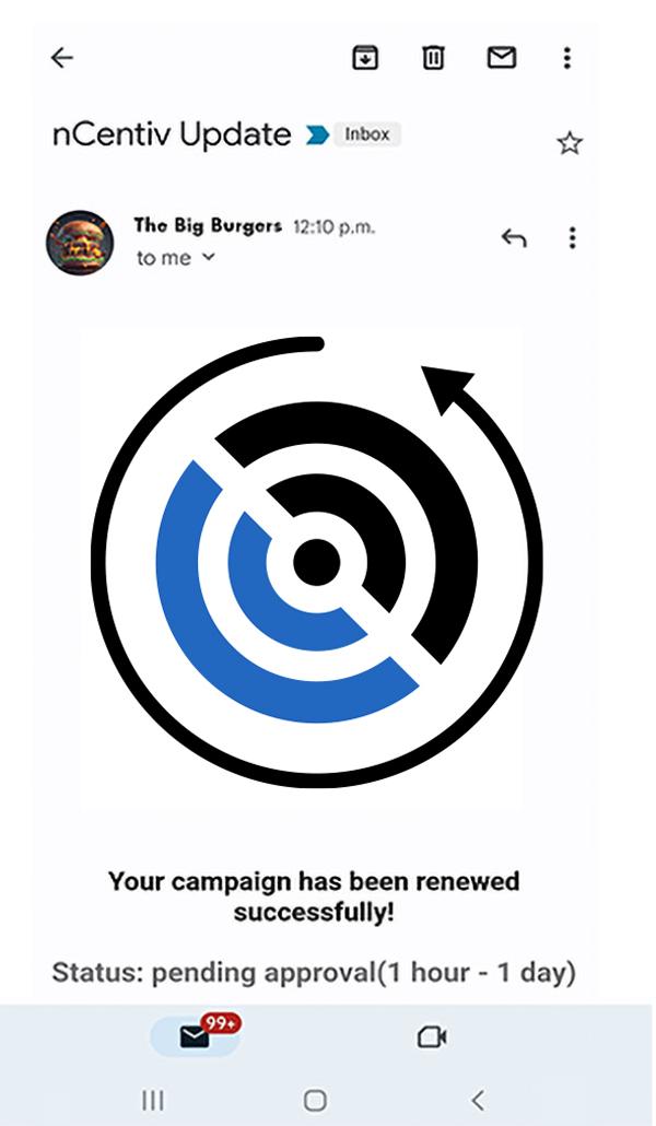 Renew or Pause From Email